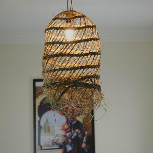 Unlocking the Charm of Moroccan Rattan and Raphia Lampshades