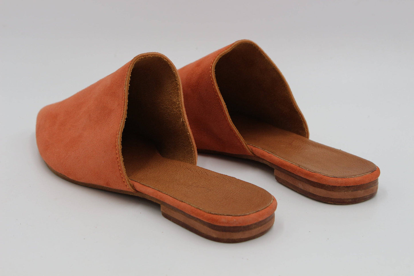 Moroccan Womens leather mules Multi Colors - berberlifeshop