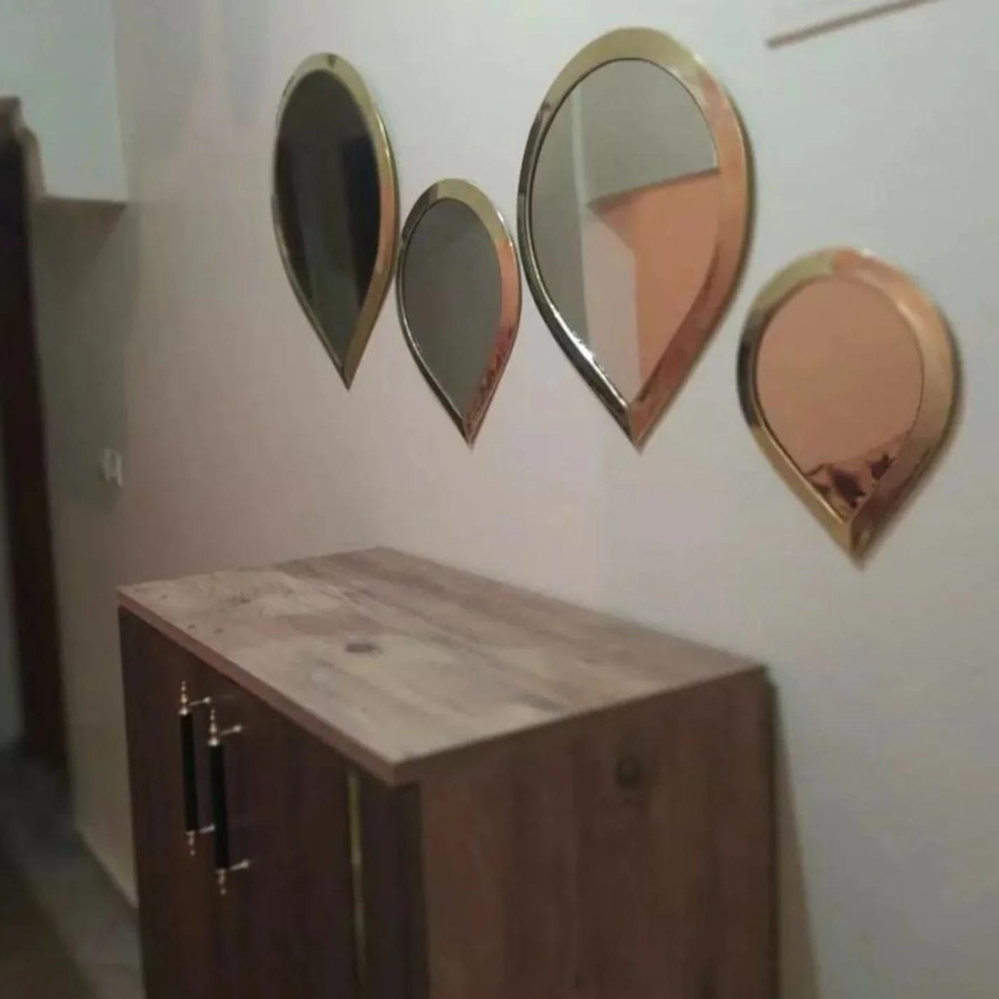 Set of 4 Copper Eye-shaped Mirror - berberlifeshop