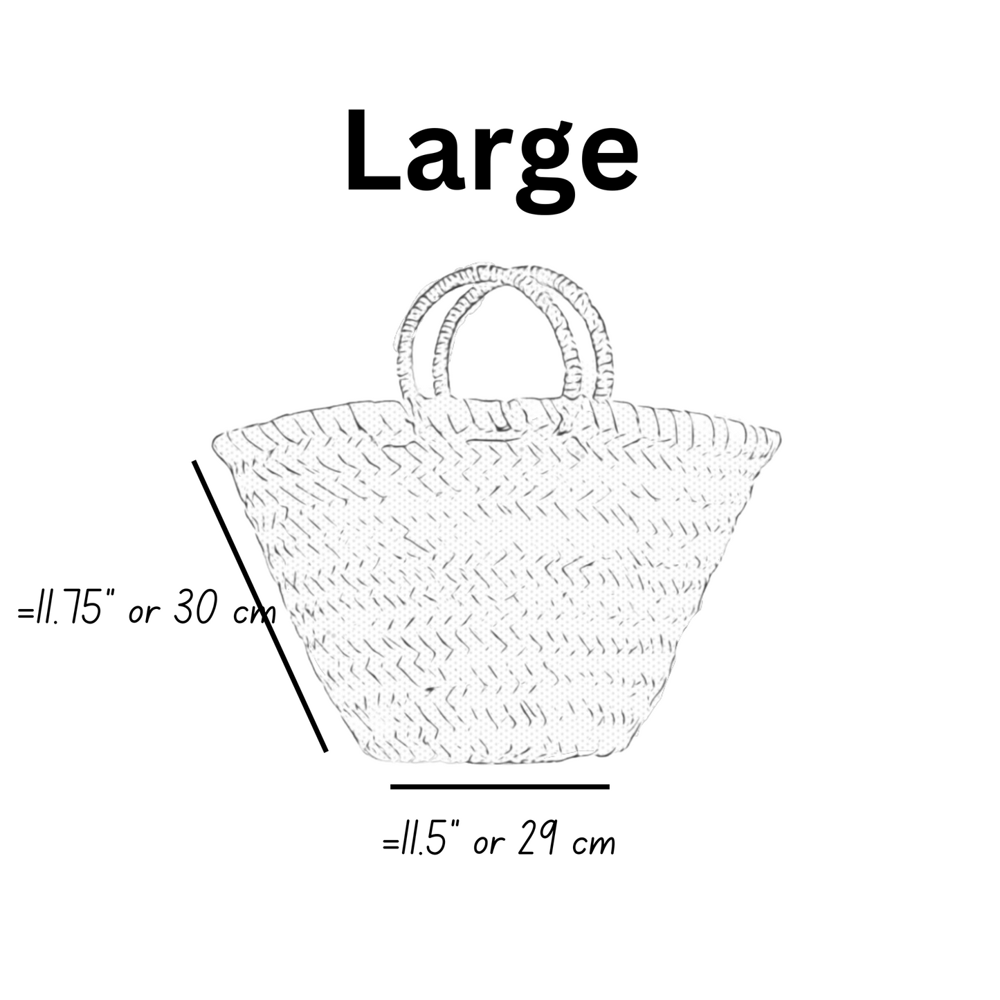 Leather Handled Straw Bags - Classic Collection can be Monogrammed - berberlifeshop