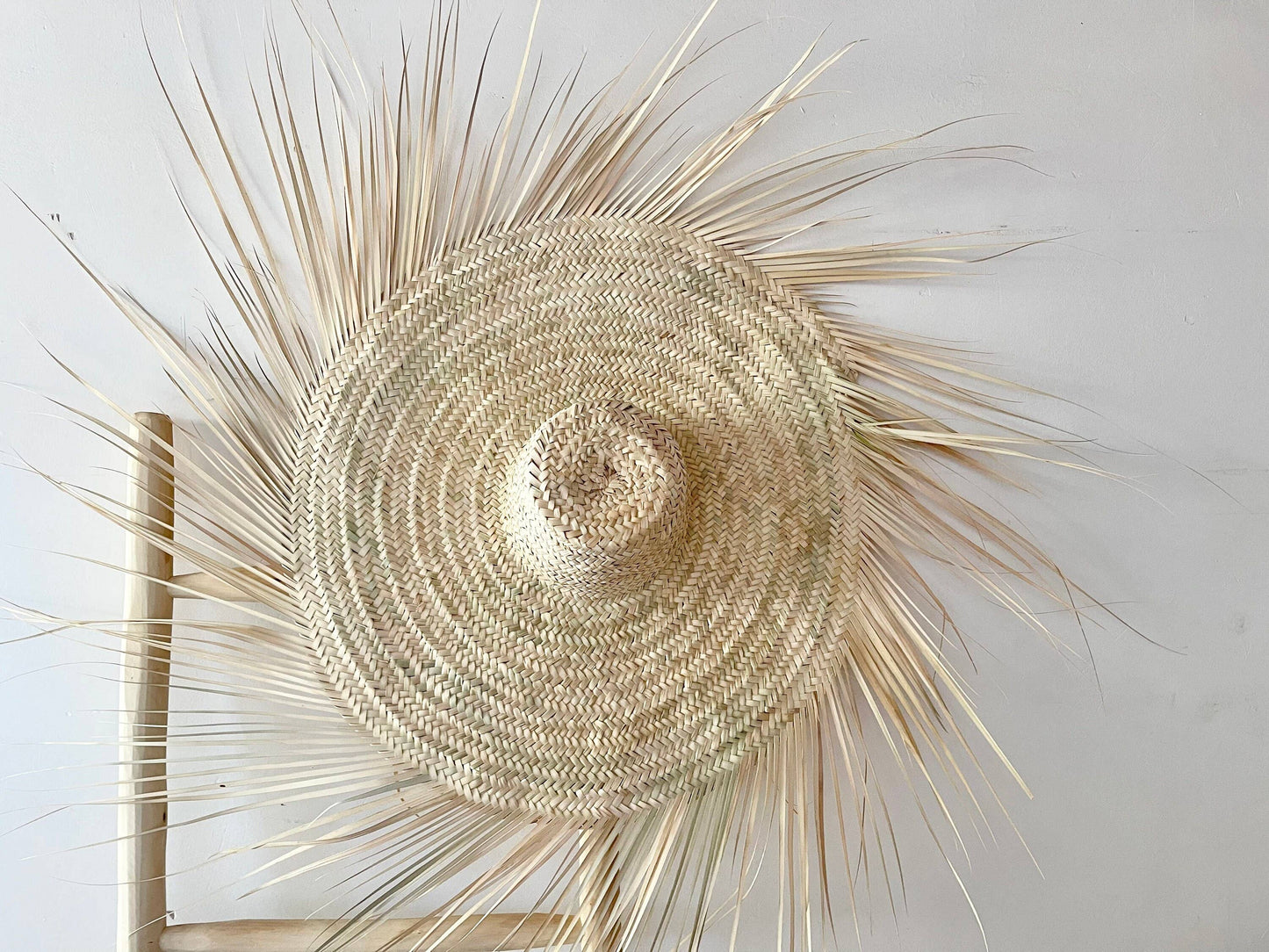 MOROCCAN STRAW HAT, Rattan Hat Palm leafs Hat Straw Fringes - berberlifeshop