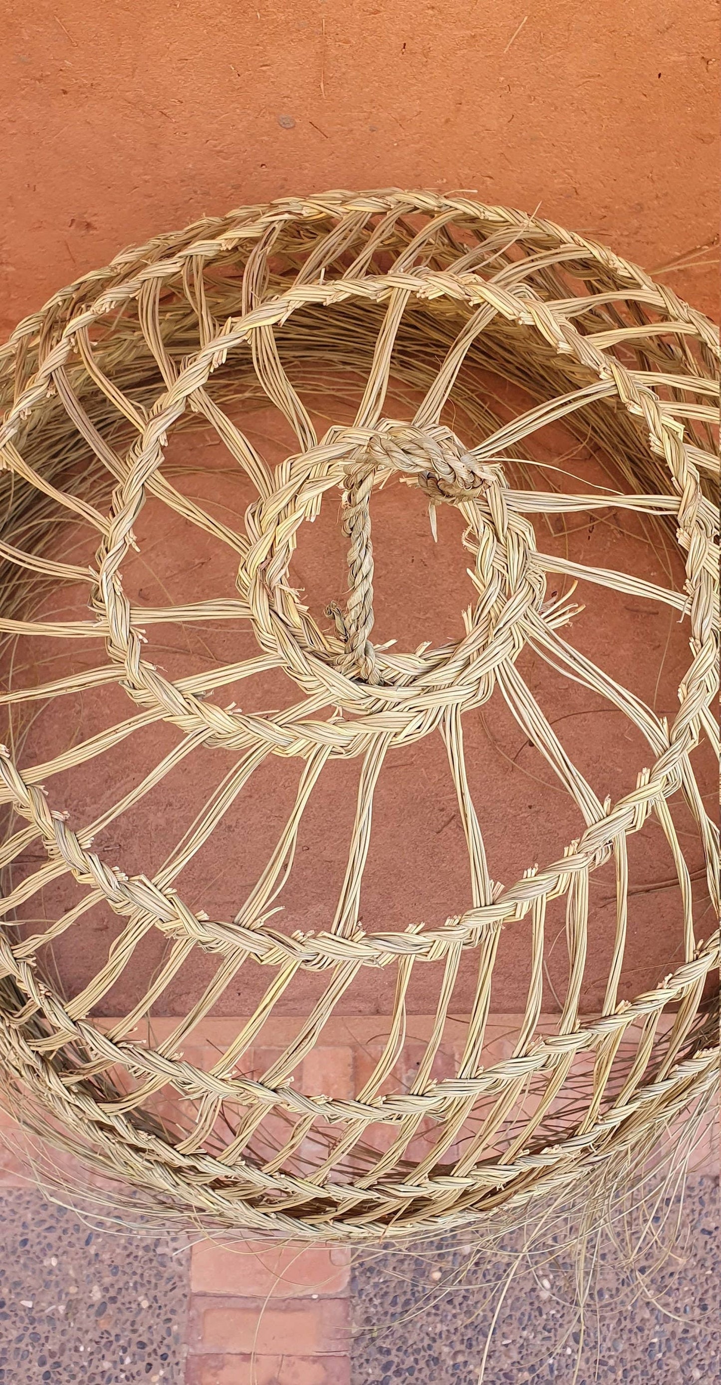 Moroccan handmade Natural Rattan lampshade, Ball Form - berberlifeshop