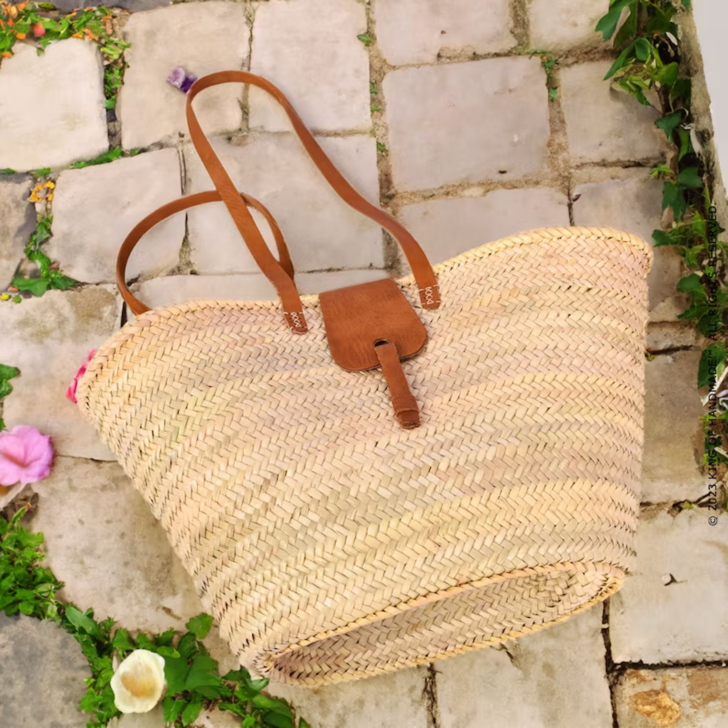 Sunset Sands Voyager Large Straw Beach Tote Bag