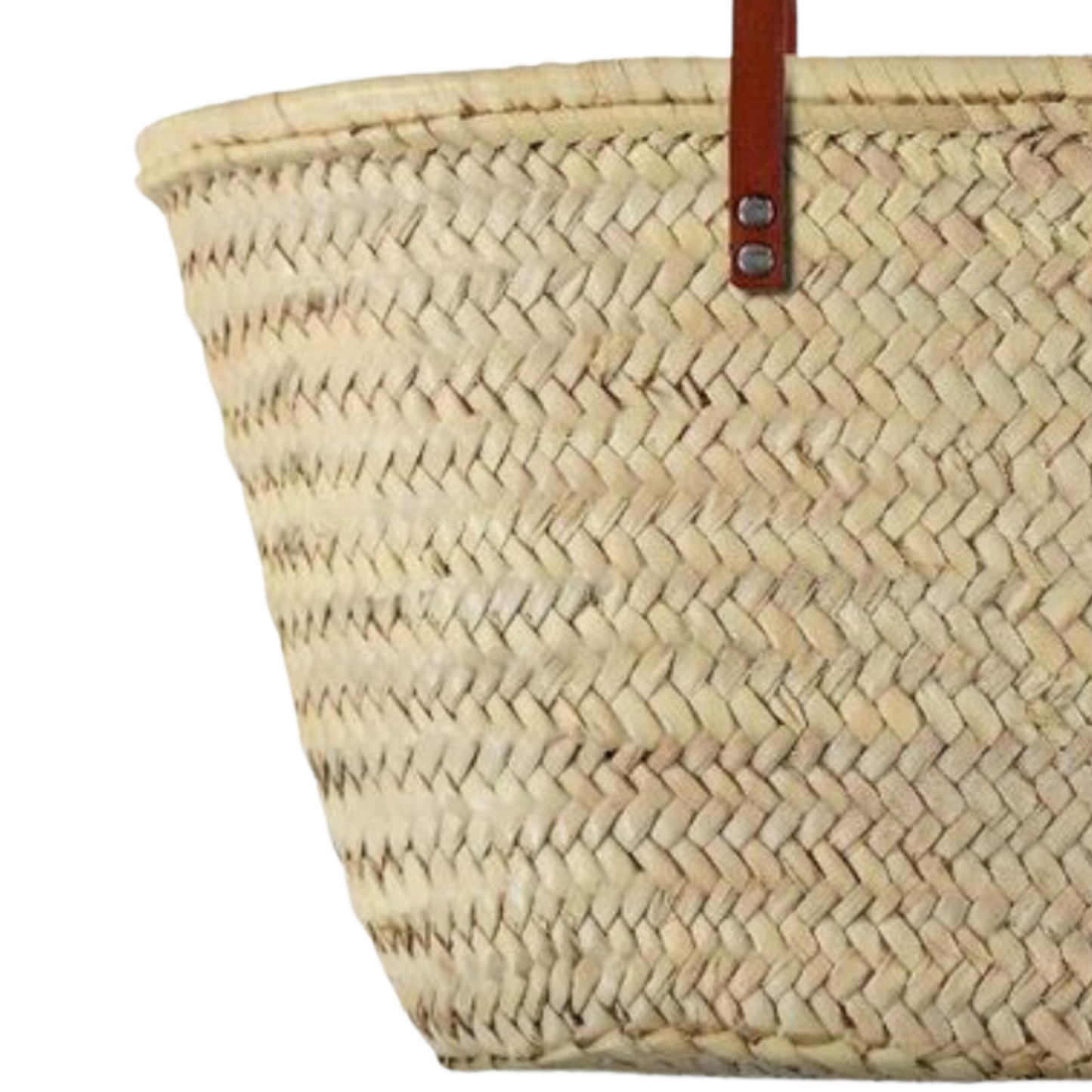 Leather Handled Straw Bags - Classic Collection can be Monogrammed - berberlifeshop
