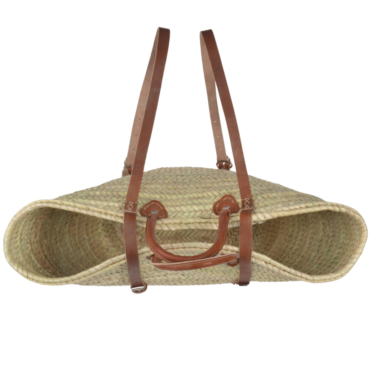 Le Marché French Straw Basket Market Backpack - berberlifeshop