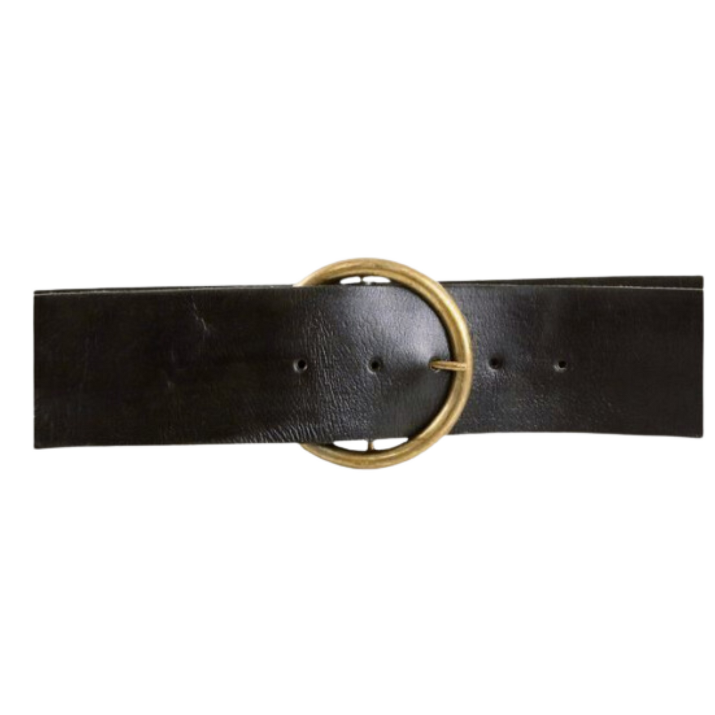 Women's handmade black leather belt - berberlifeshop