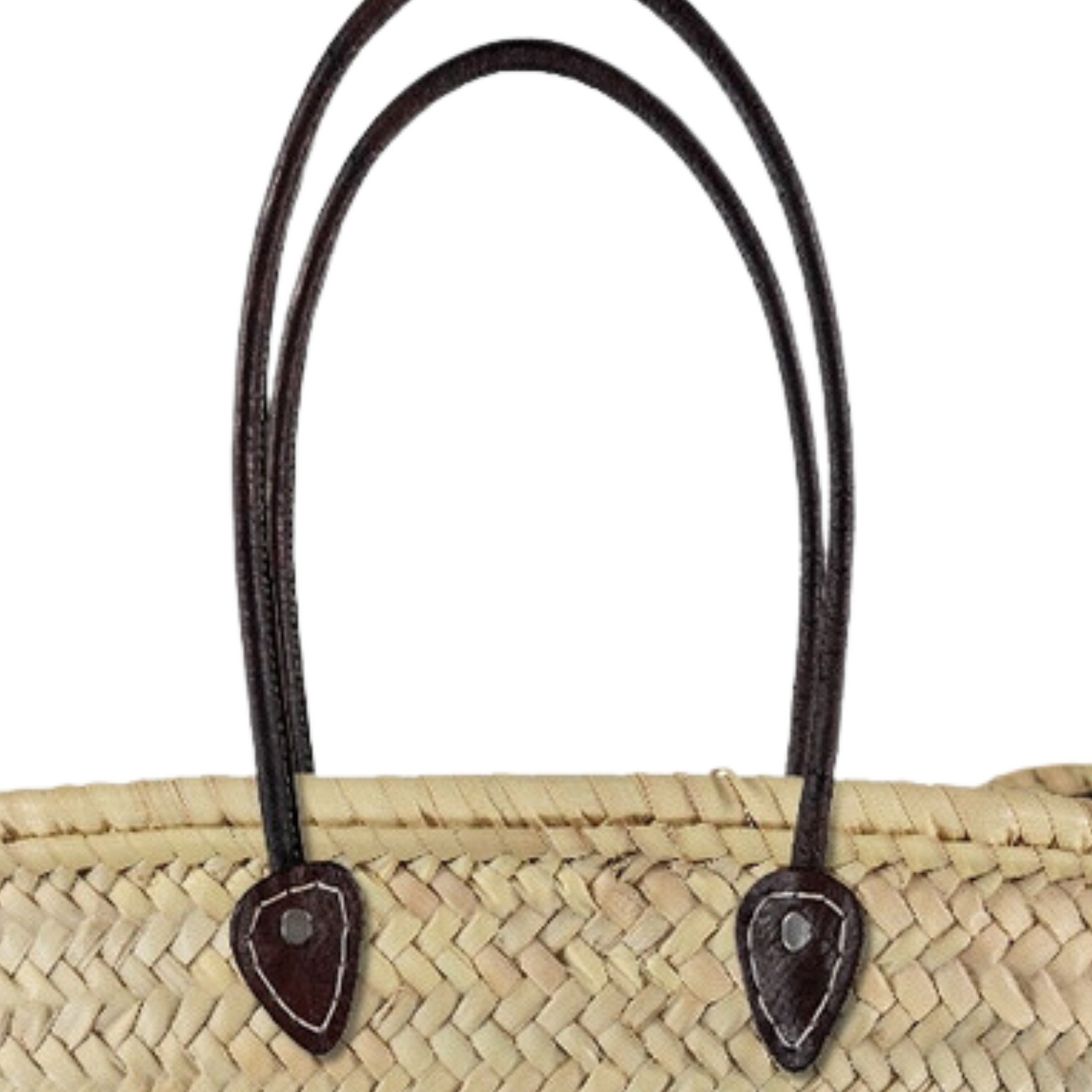 Leather Handled Straw Bags Long - Classic Collection - berberlifeshop
