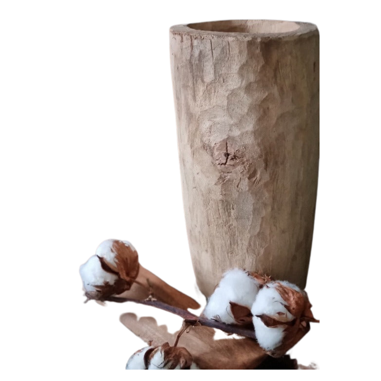Walnut Hand-Carved Wooden Vase - berberlifeshop