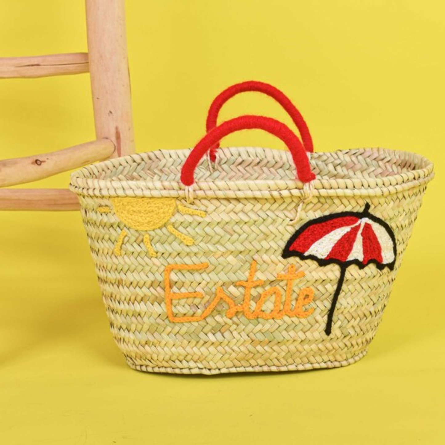 Customized Summer Designs with Wool Threads Straw Bag
