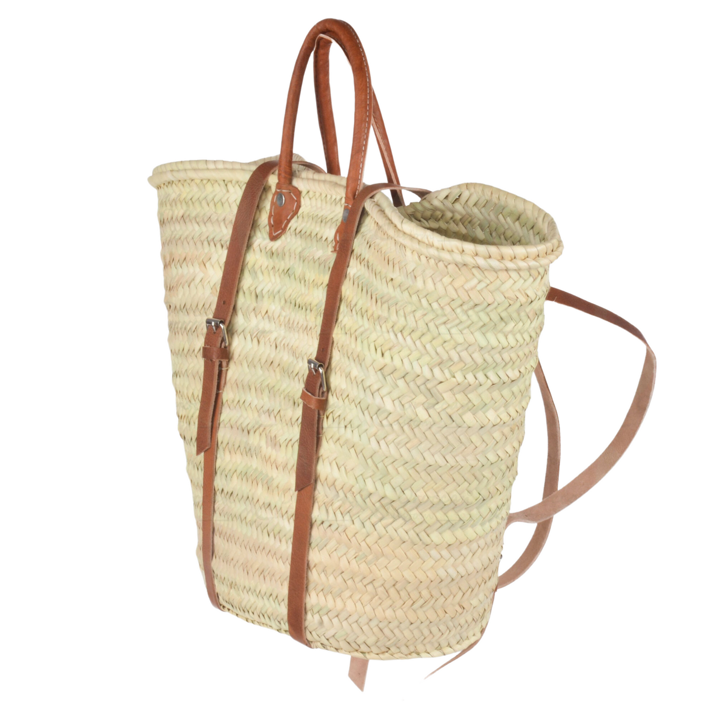 Le Marché French Straw Basket Market Backpack - berberlifeshop