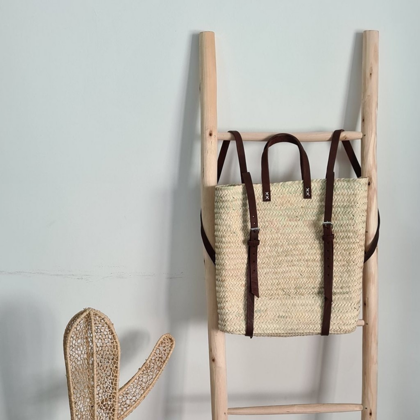 Coastal Retreat Sunseeker Straw Beach Backpack - berberlifeshop