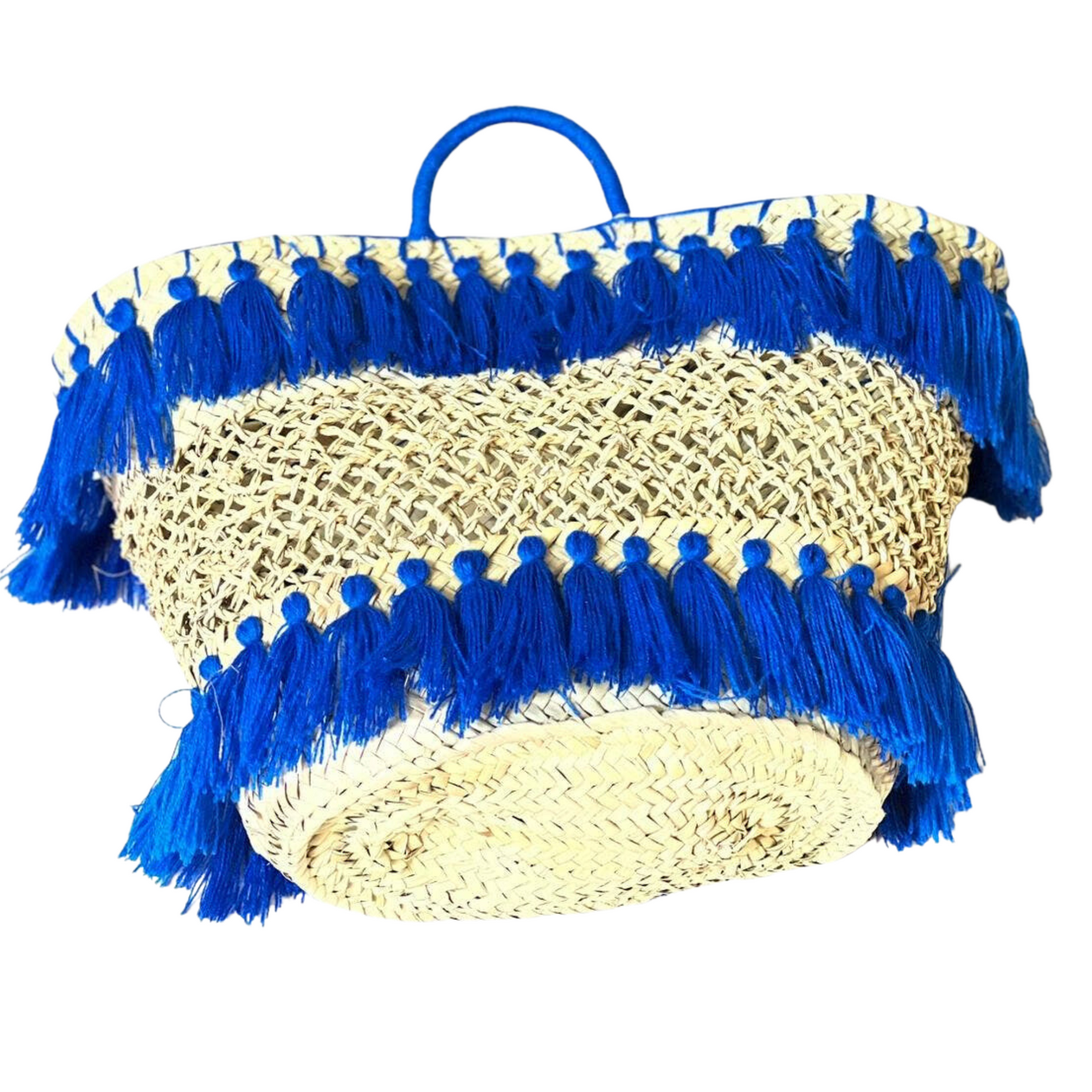 Lace Straw Tassel Bag - Personalized Handmade Beach Bag - berberlifeshop