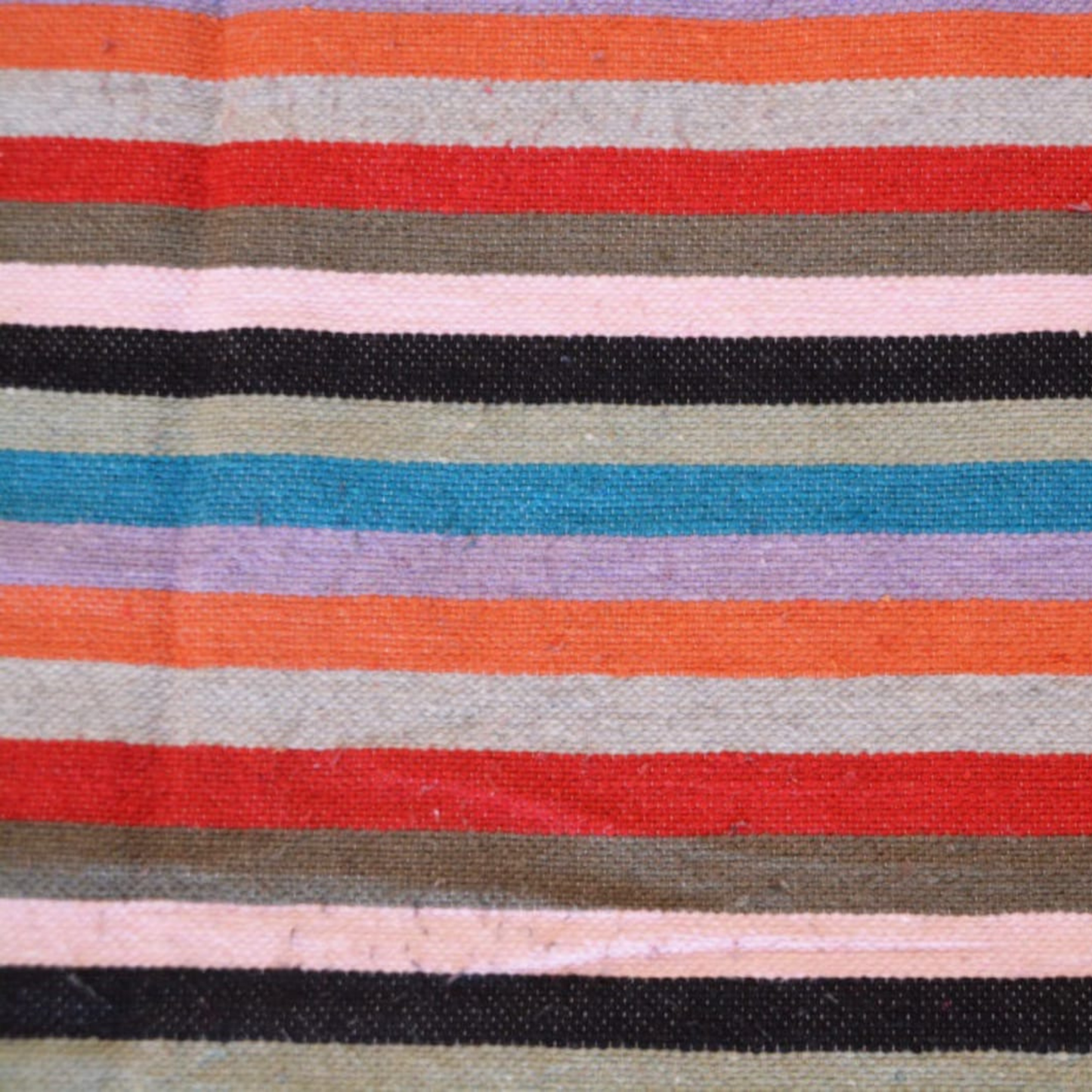 Moroccan blanket multicolor stripes Tassels bed spread - berberlifeshop