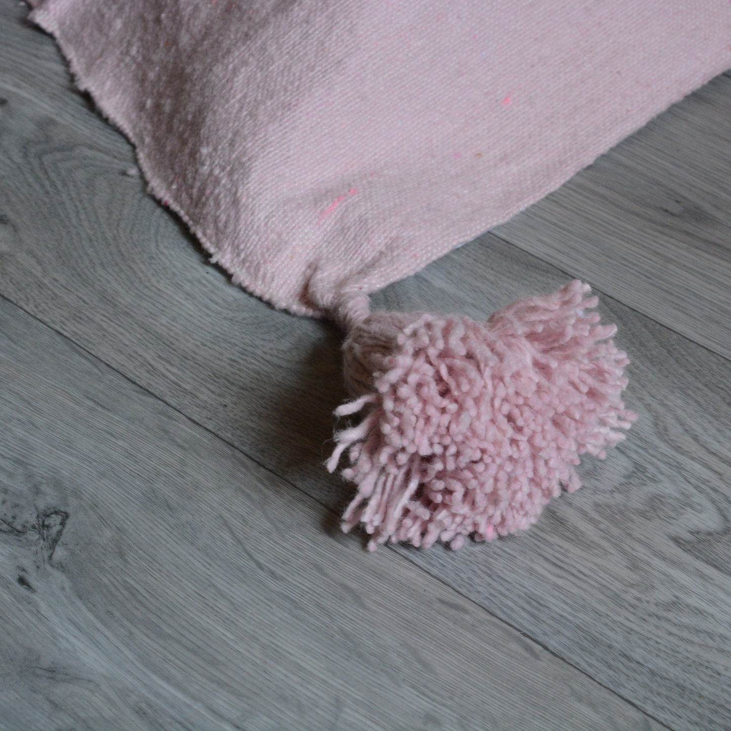 Moroccan blanket Pink Tassels bed spread - berberlifeshop