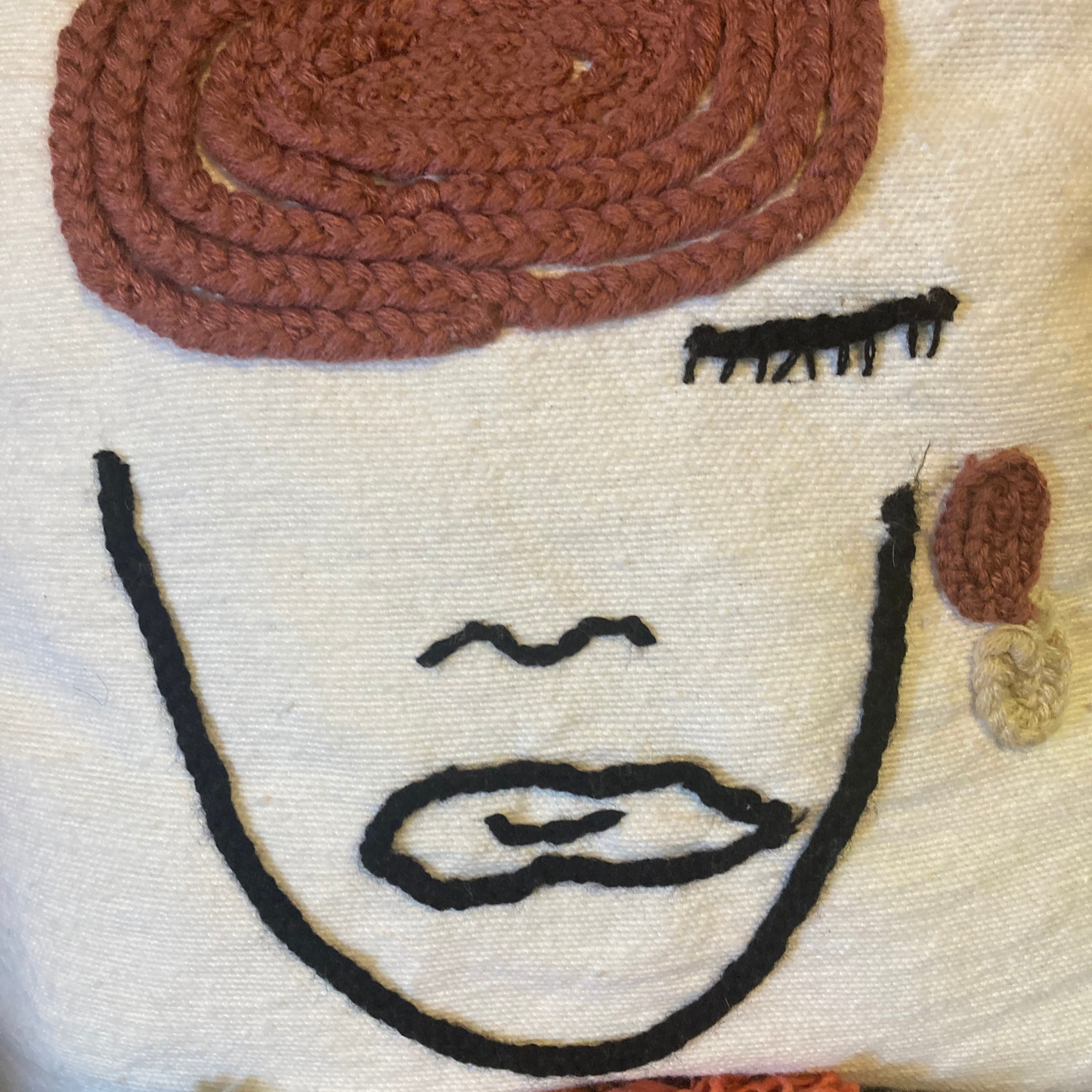 Line Art Artful Face Weave Pillows - berberlifeshop