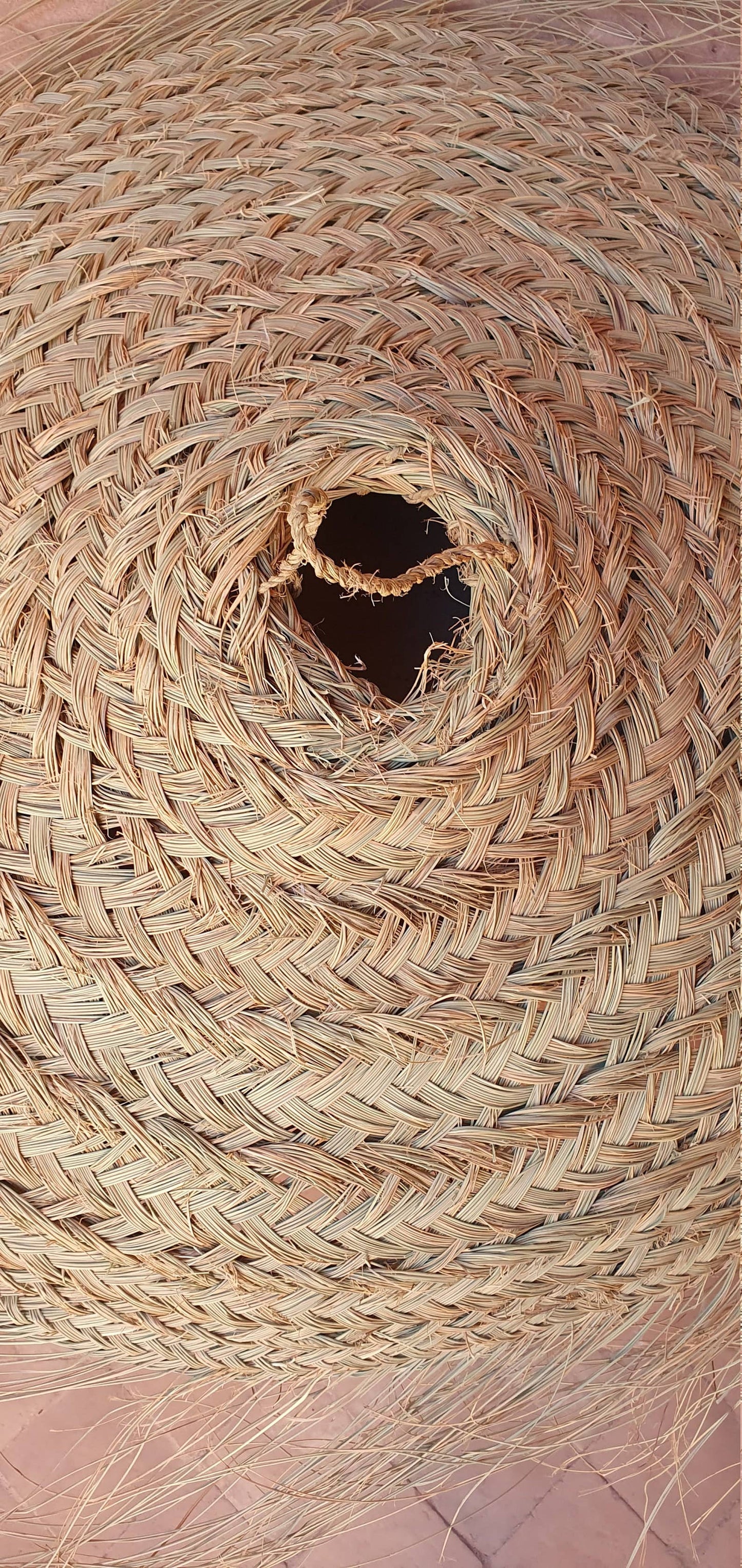 Moroccan handmade Natural Rattan lampshade, Parasol Form - berberlifeshop