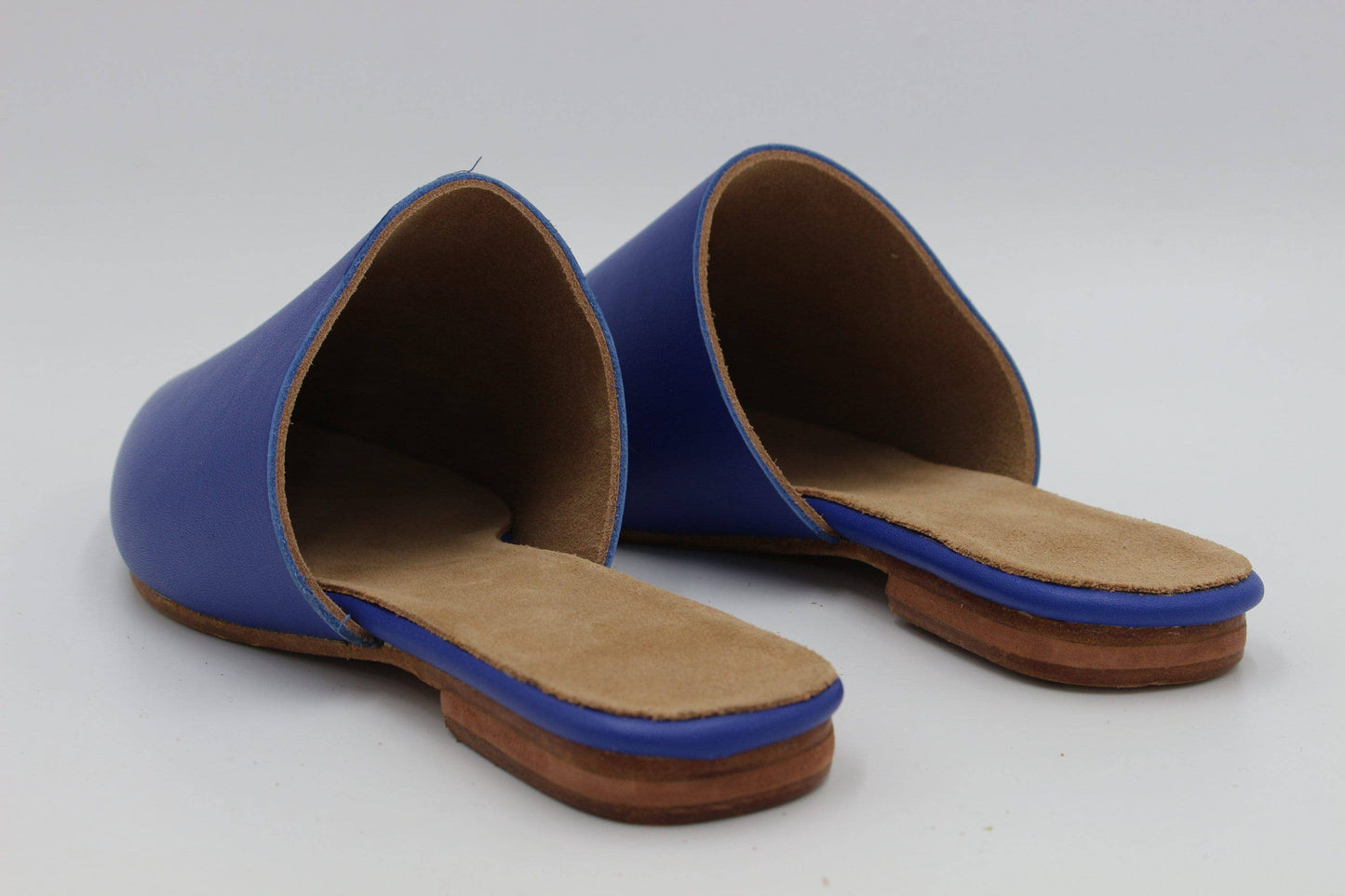 Moroccan Womens leather mules Multi Colors - berberlifeshop