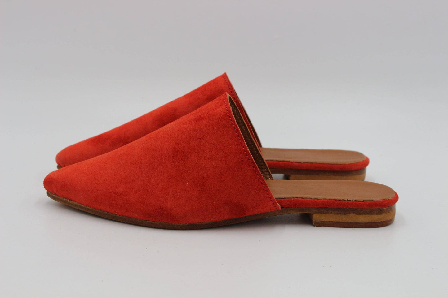 Moroccan Womens leather mules Multi Colors - berberlifeshop