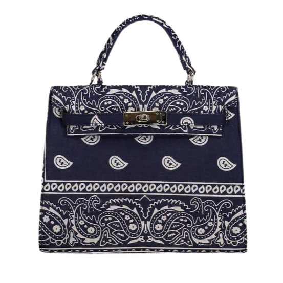 Trendy Mini Kelly Style Bandana Handbag - Compact and Chic - berberlifeshop