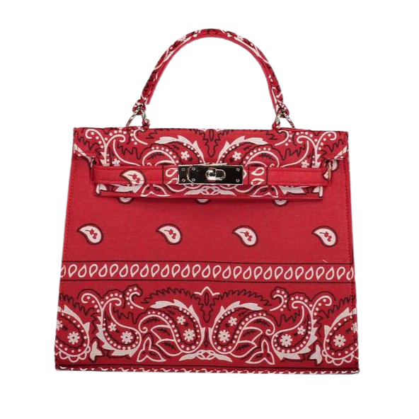 Trendy Mini Kelly Style Bandana Handbag - Compact and Chic - berberlifeshop