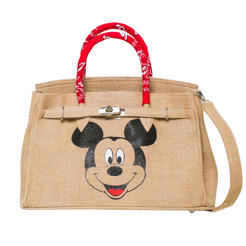 Customizable Jute Berkin Bag - Boho Chic Tie and Dye Collect - berberlifeshop