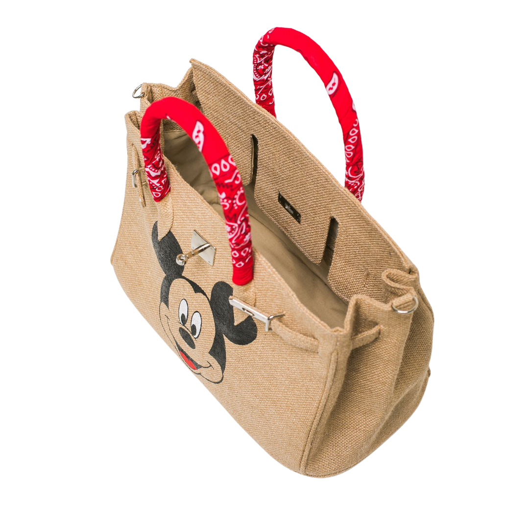 Customizable Jute Berkin Bag - Boho Chic Tie and Dye Collect - berberlifeshop