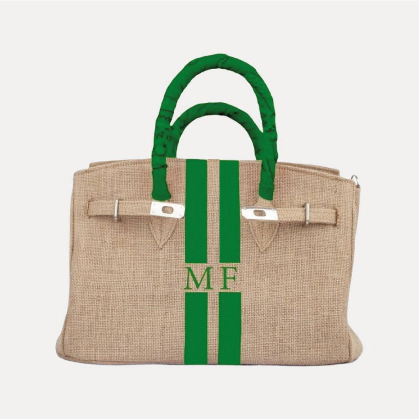 Customized Initials Recycled Jute Summer Bag - berberlifeshop