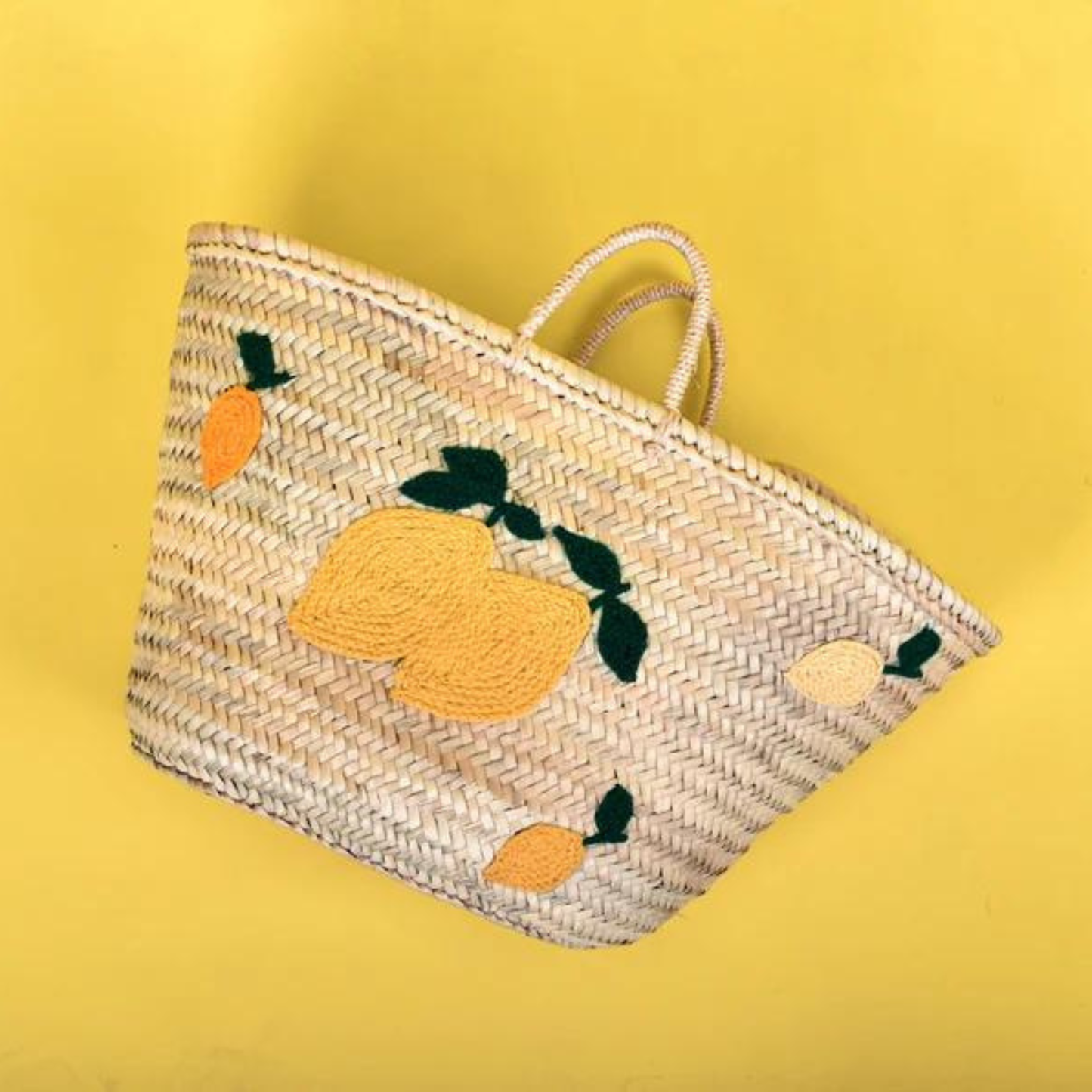 Citrus Bliss Lemon Beach Bag Tote for Sun-Drenched Adventure