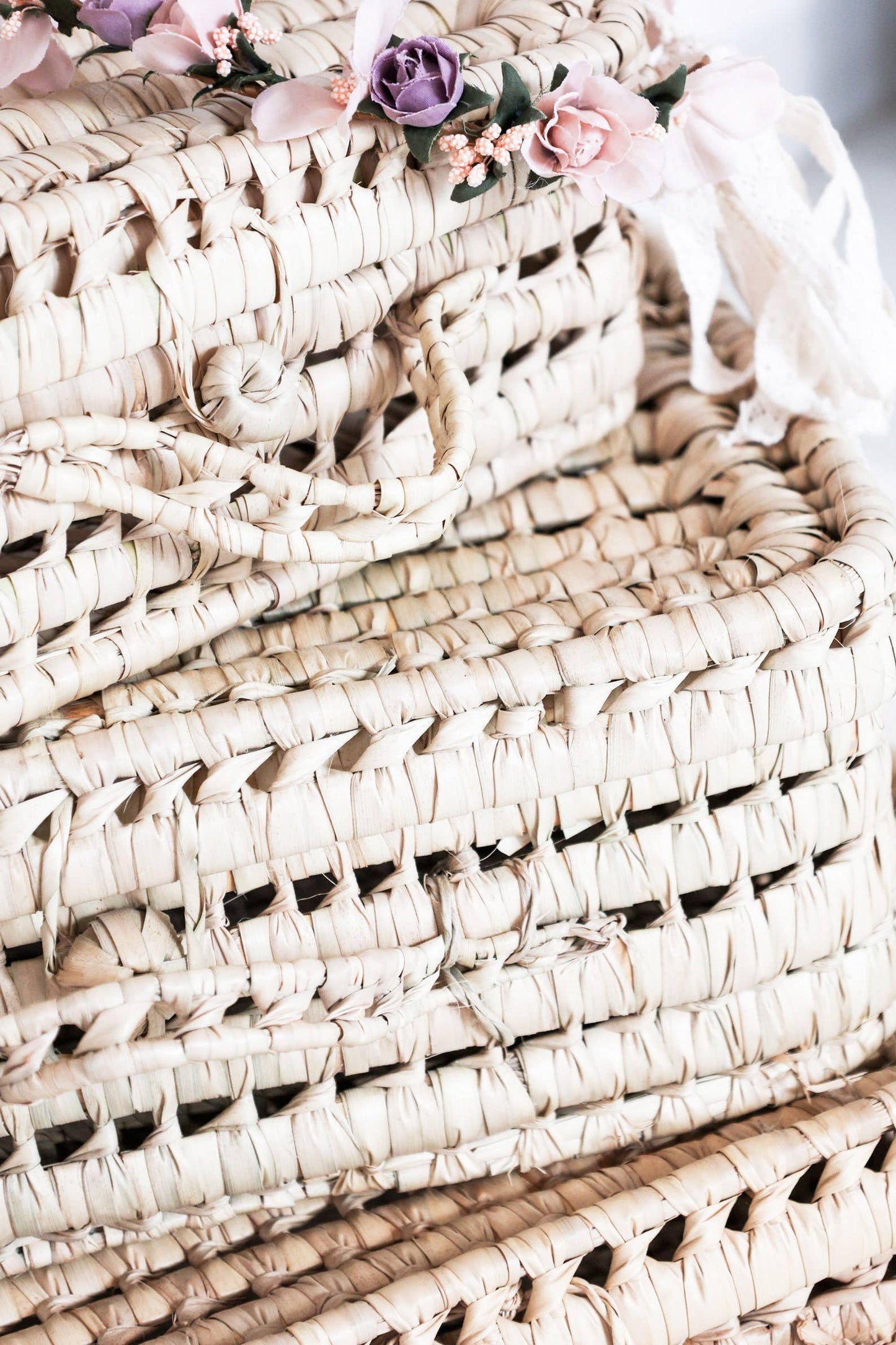 Wicker suitcases, storage, natural materials boho & Chic - berberlifeshop