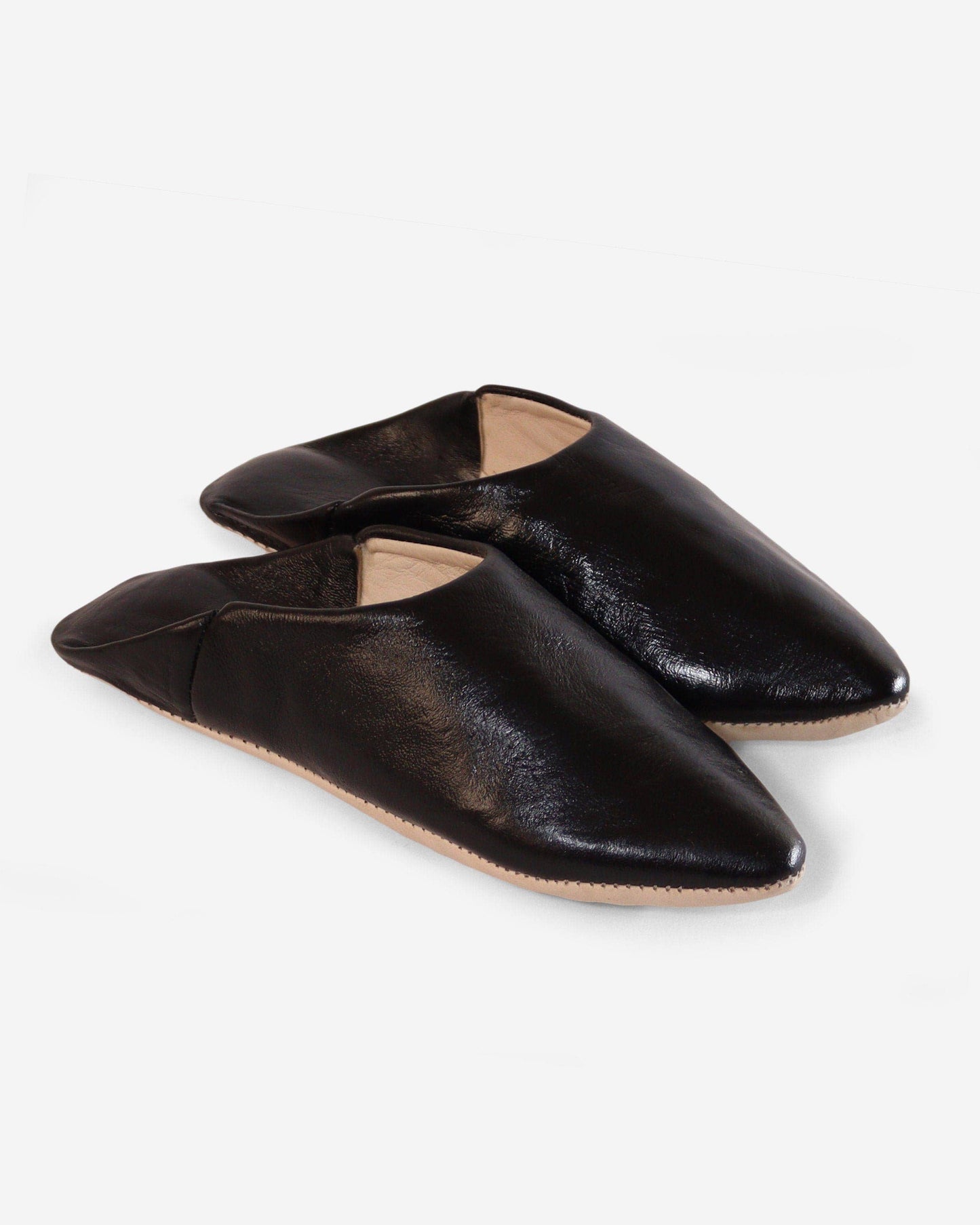 Leather Unisex Babouches Slippers Dyed With Natural Color - berberlifeshop