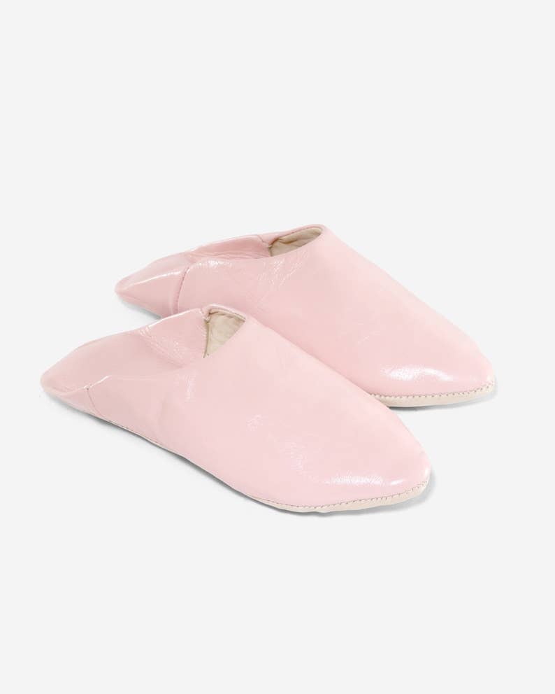 Leather Unisex Babouches Slippers Dyed With Natural Color - berberlifeshop