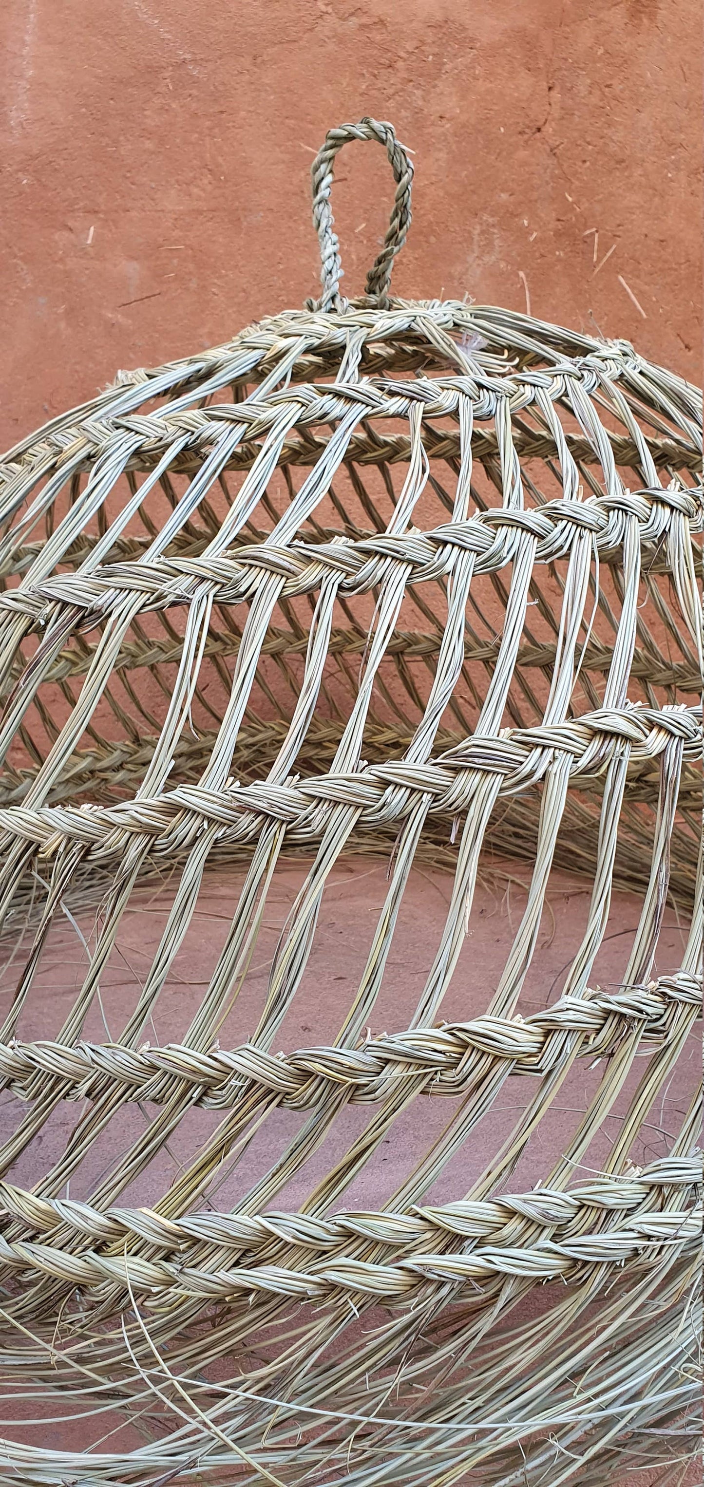 Moroccan handmade Natural Rattan lampshade, Ball Form - berberlifeshop