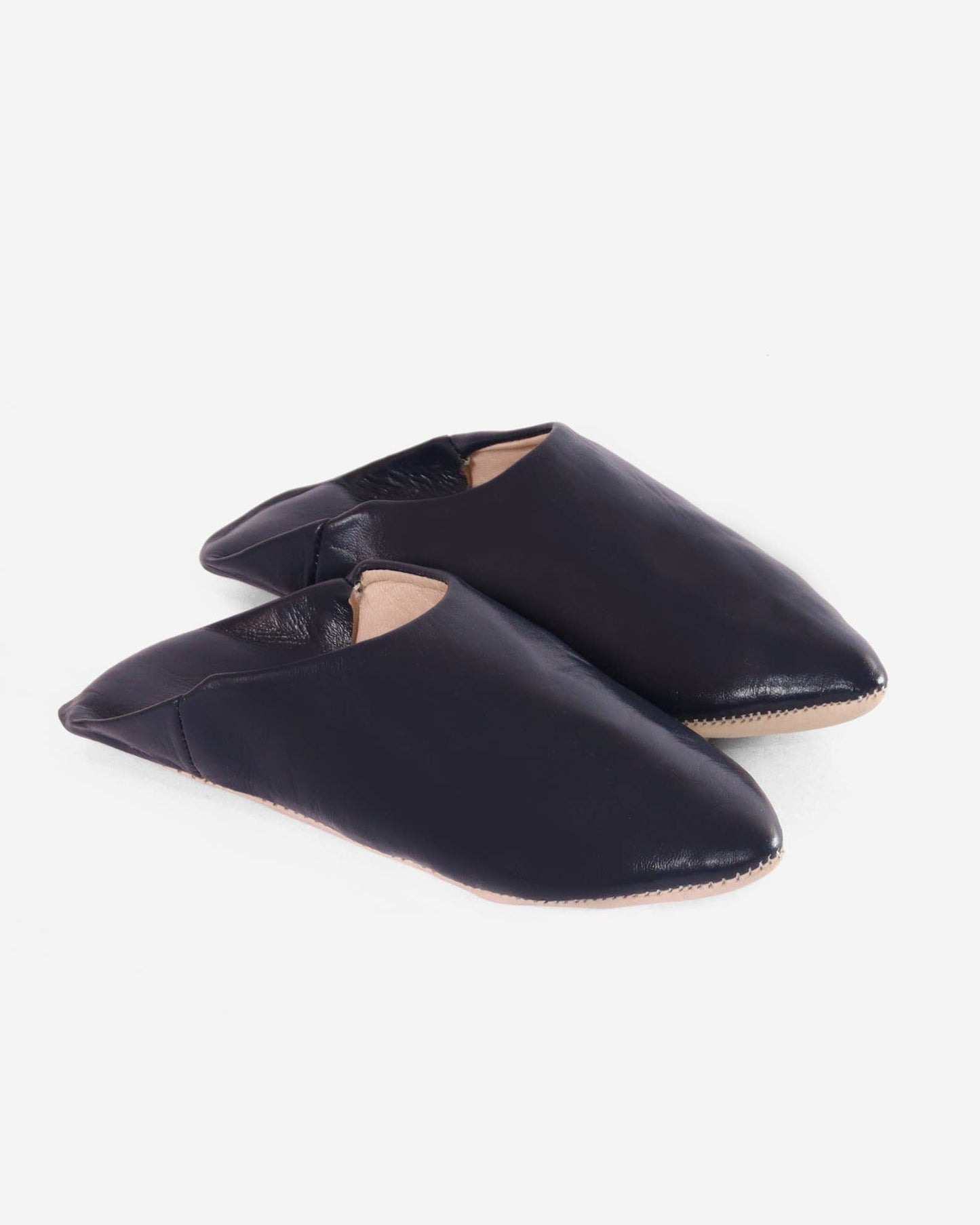 Leather Unisex Babouches Slippers Dyed With Natural Color - berberlifeshop