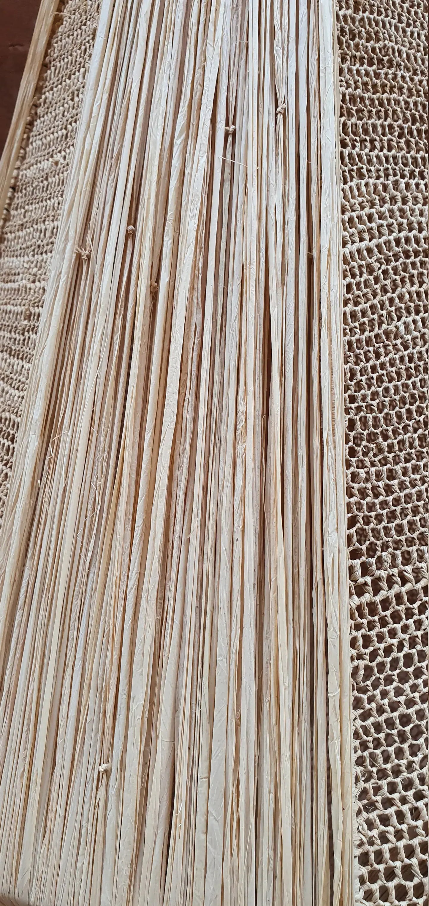 Raffia suspension Lampshade lace H70cm - berberlifeshop