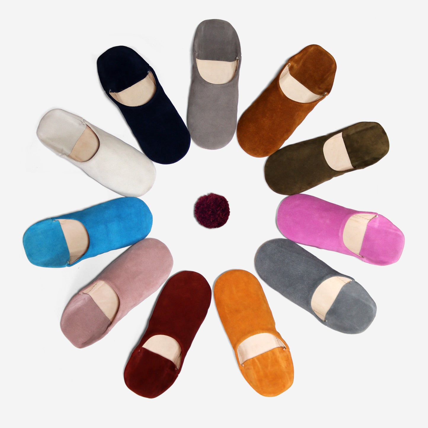 Moroccan Comfort Collection: Handcrafted Leather Slippers Simple - berberlifeshop