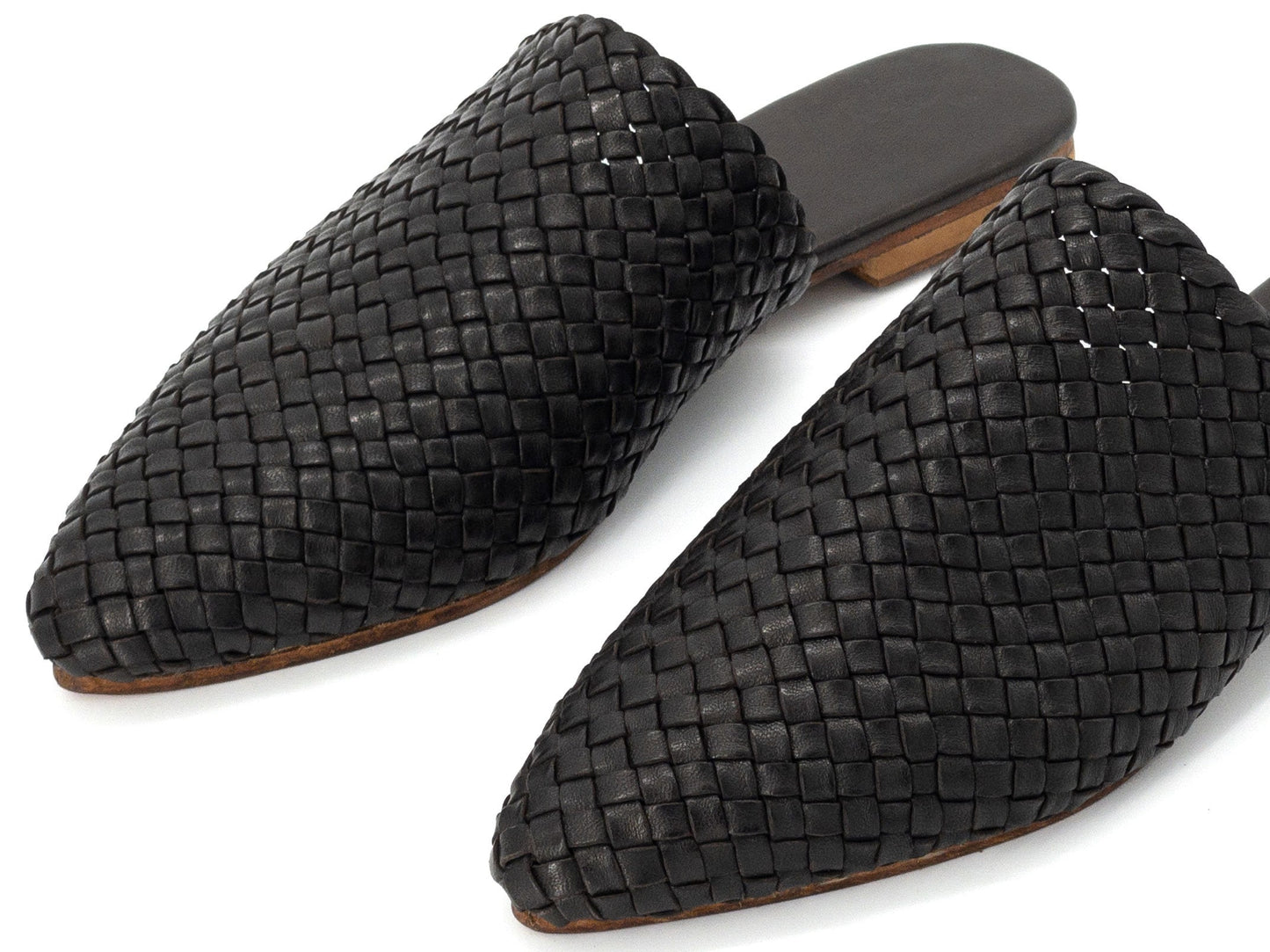 Moroccan Bliss Braided Leather Slippers - berberlifeshop