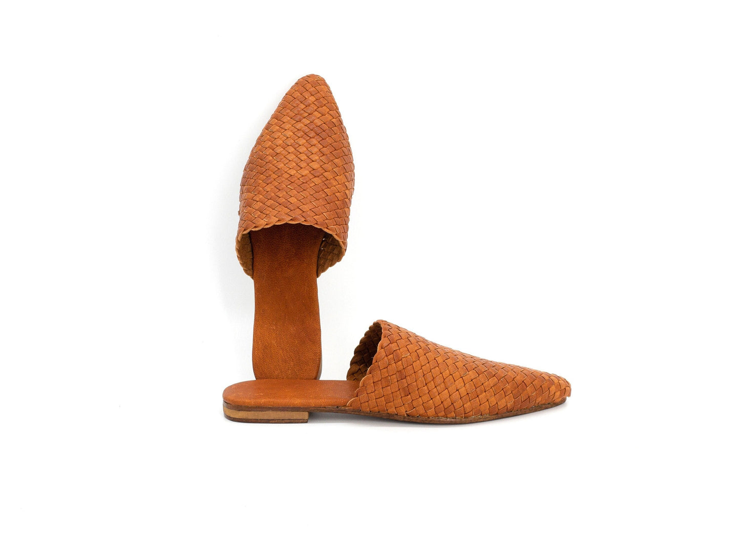 Moroccan Bliss Braided Leather Slippers - berberlifeshop