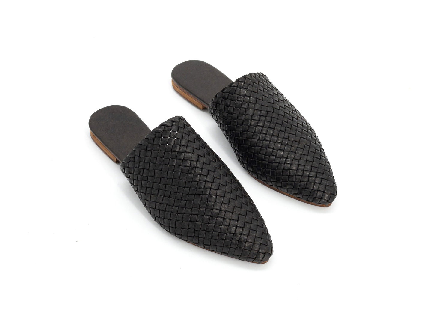Moroccan Bliss Braided Leather Slippers - berberlifeshop