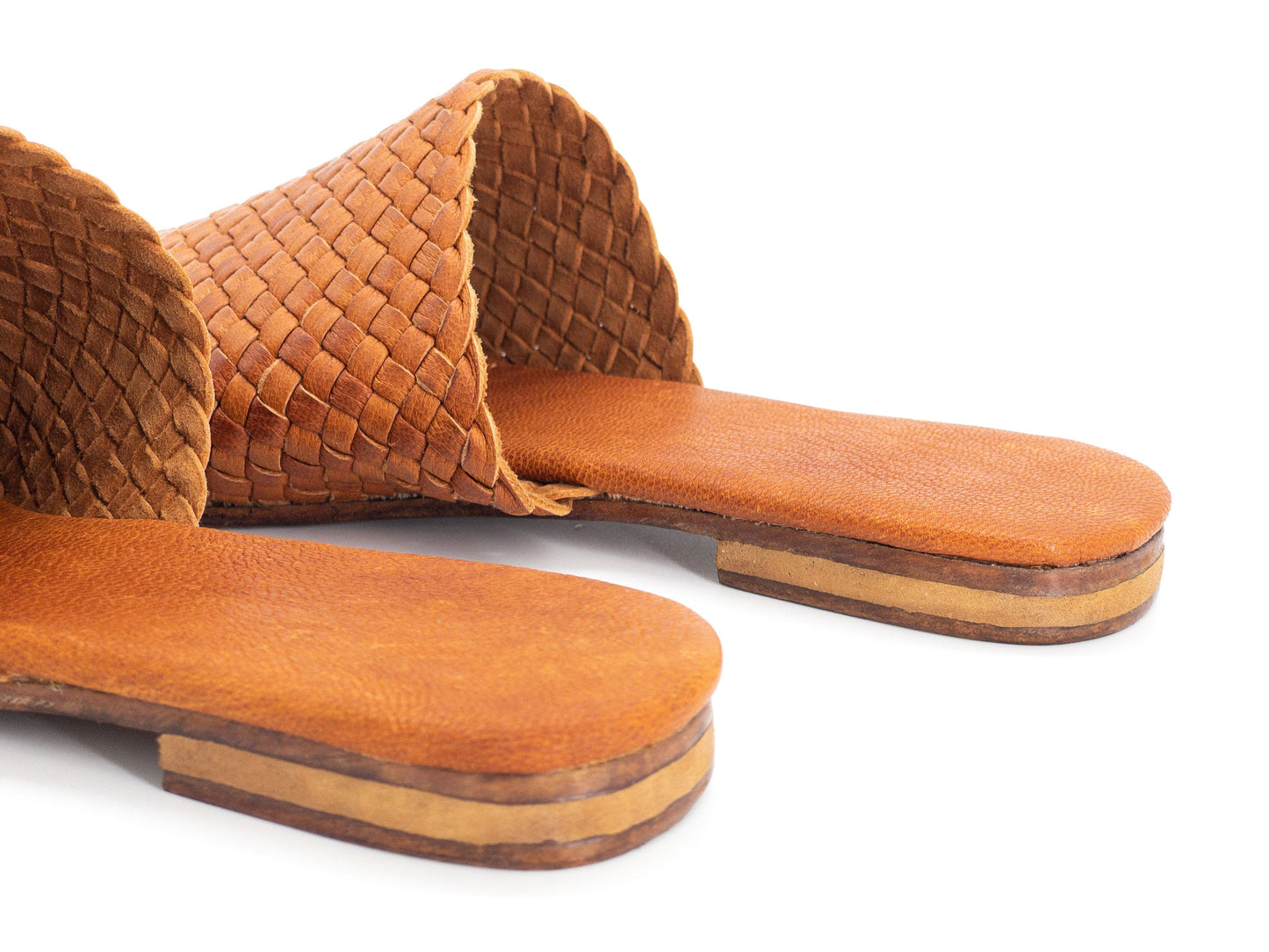 Moroccan Bliss Braided Leather Slippers - berberlifeshop