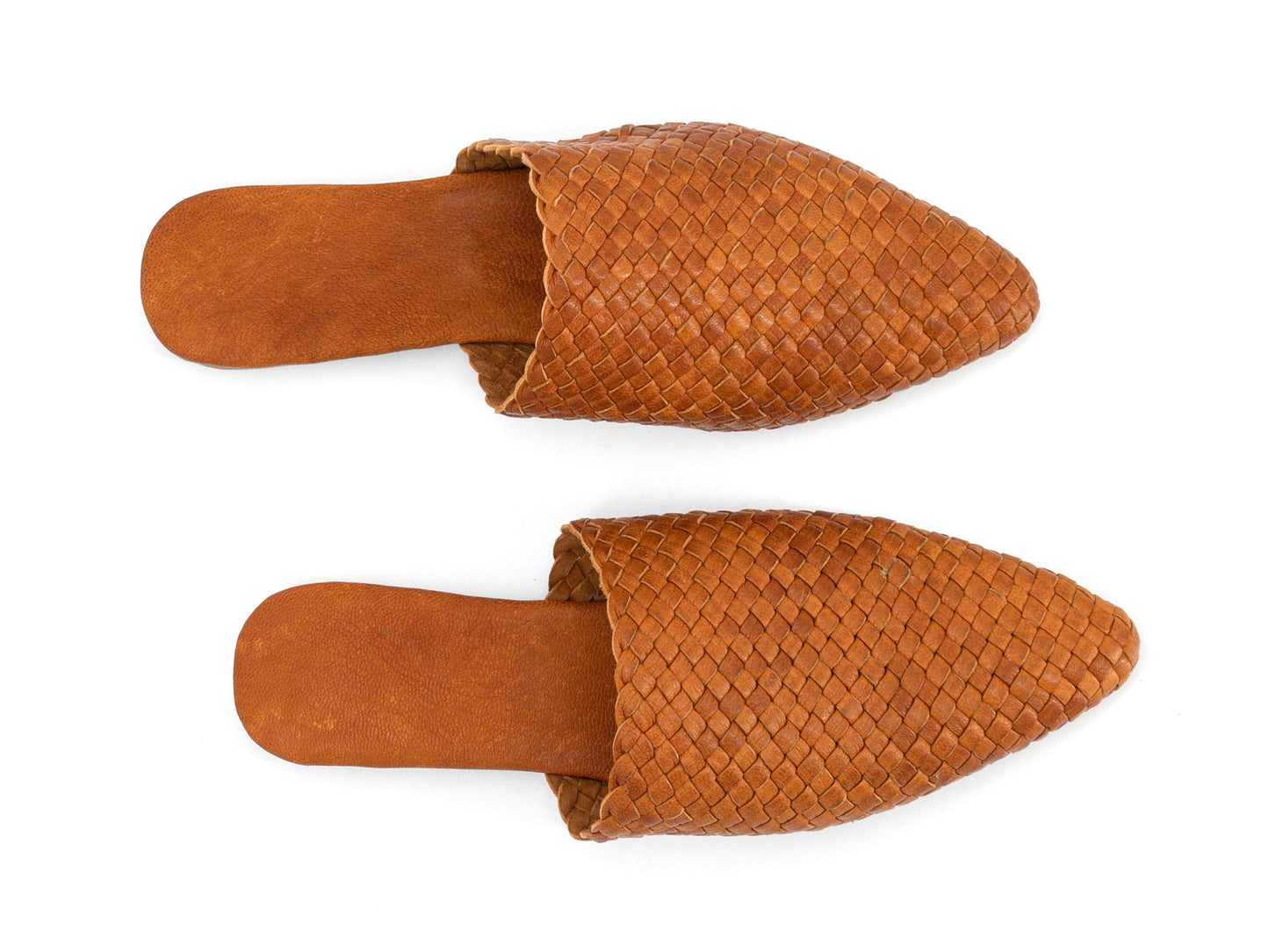 Moroccan Bliss Braided Leather Slippers - berberlifeshop