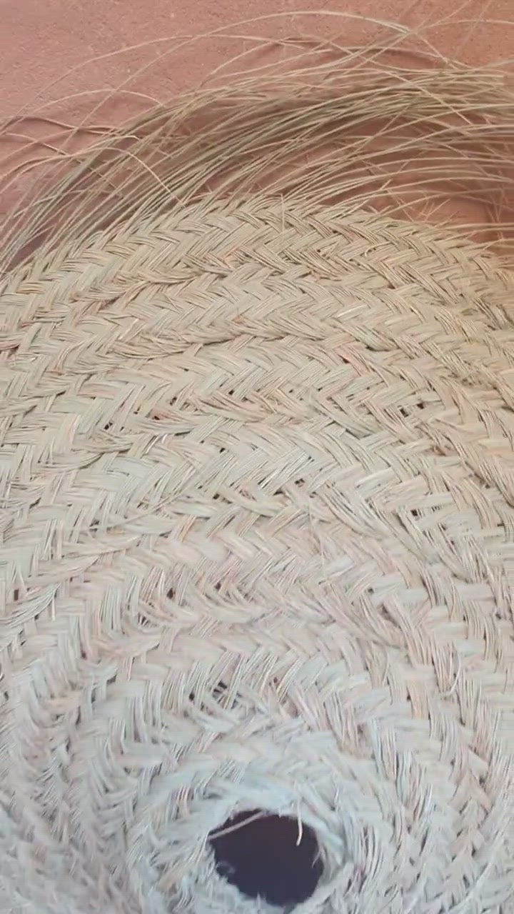 Moroccan handmade Natural Rattan lampshade, Parasol Form - berberlifeshop