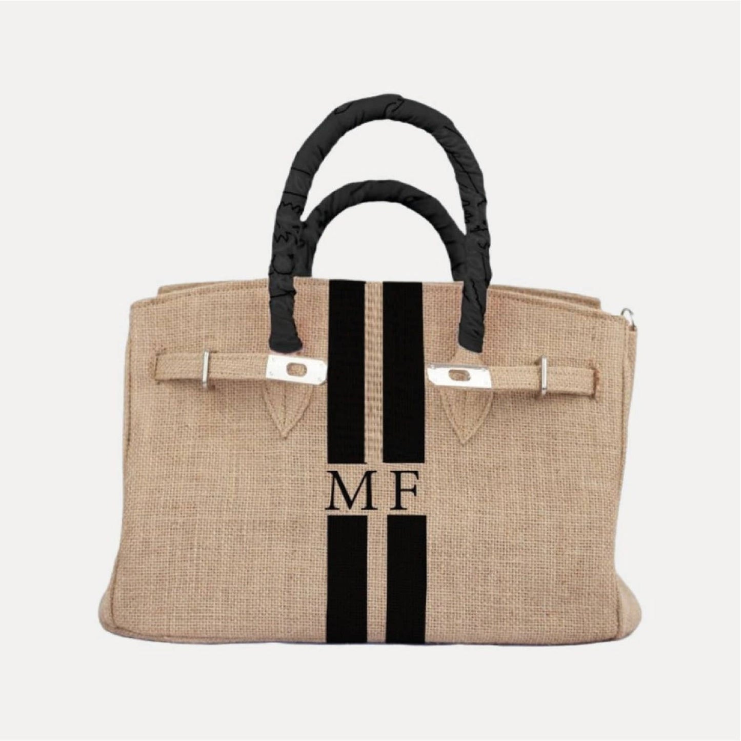 Customized Initials Recycled Jute Summer Bag - berberlifeshop