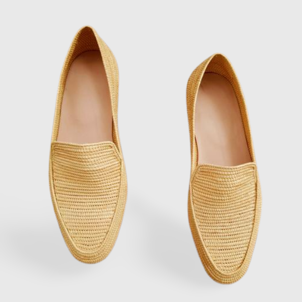Summer Raffia moccasin loafers for men, raffia shoes - berberlifeshop