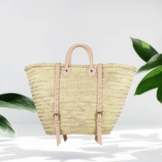 Le Marché French Straw Basket Market Backpack - berberlifeshop