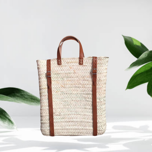 Coastal Retreat Sunseeker Straw Beach Backpack - berberlifeshop