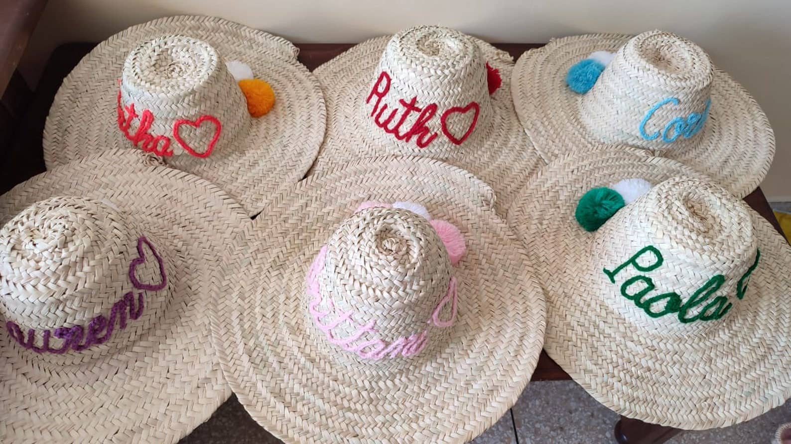 Moroccan Handmade straw bucket hat , custom straw hat - berberlifeshop