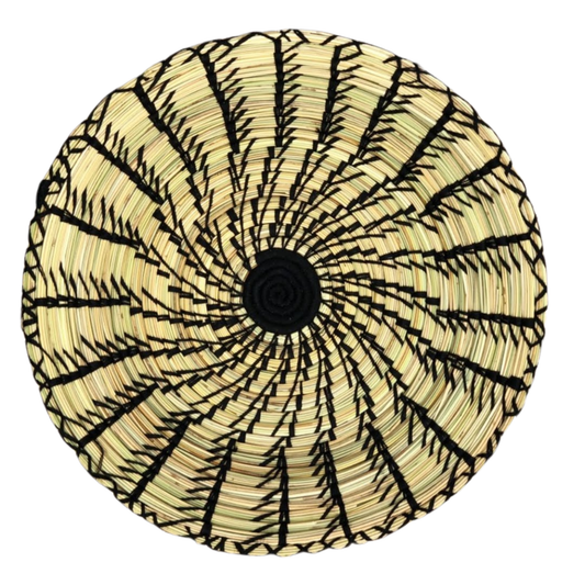 Sustainable Spiral Hand-woven Rattan Basket Bowls v2 - berberlifeshop