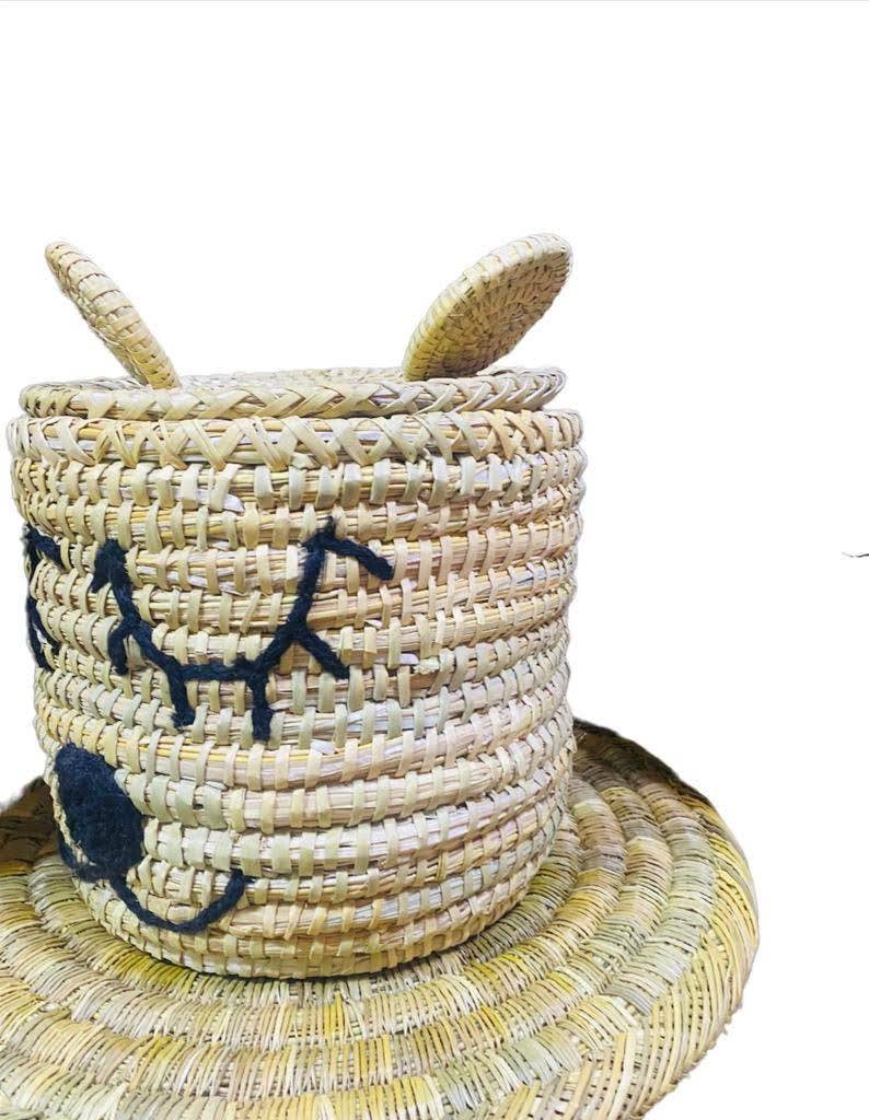 set of 3 cute customizable bohemian style storage basket - berberlifeshop
