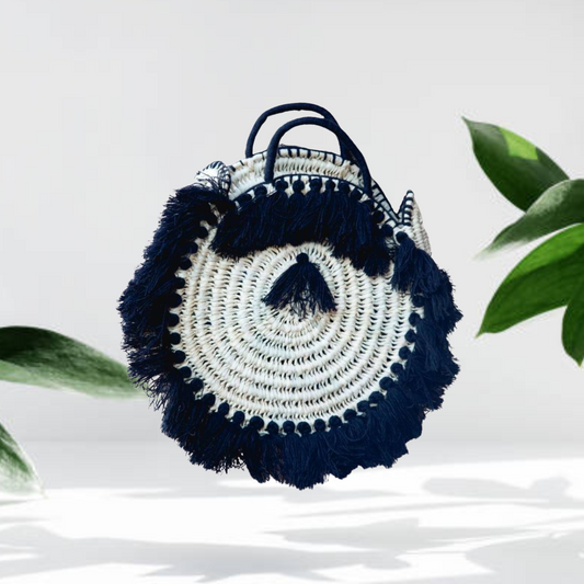 Boho Tassel Round Straw Bag - berberlifeshop