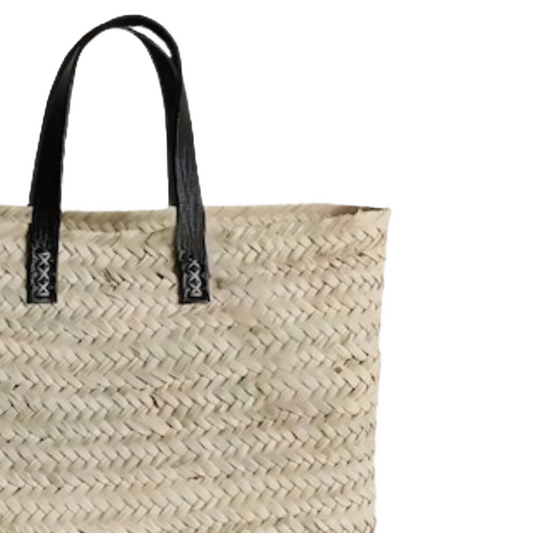 Coastal Chic Rectangular Straw Tote - berberlifeshop
